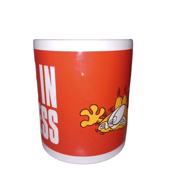 Paws Garfield Crisis‎ In Progress Do Not Disturb Coffee Mug Red - Picture 2 of 6